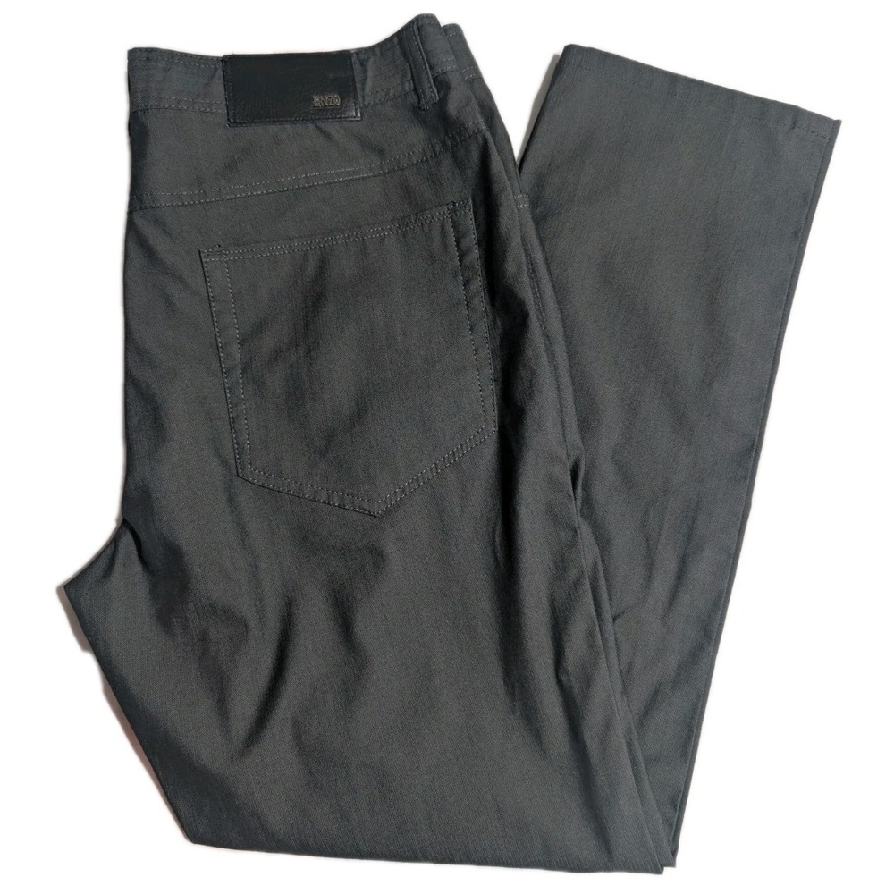 Enzo Tovare Men's 32x26.5 Dark‎ Gray Cotton Dress Pants Chino Trousers AFML 88